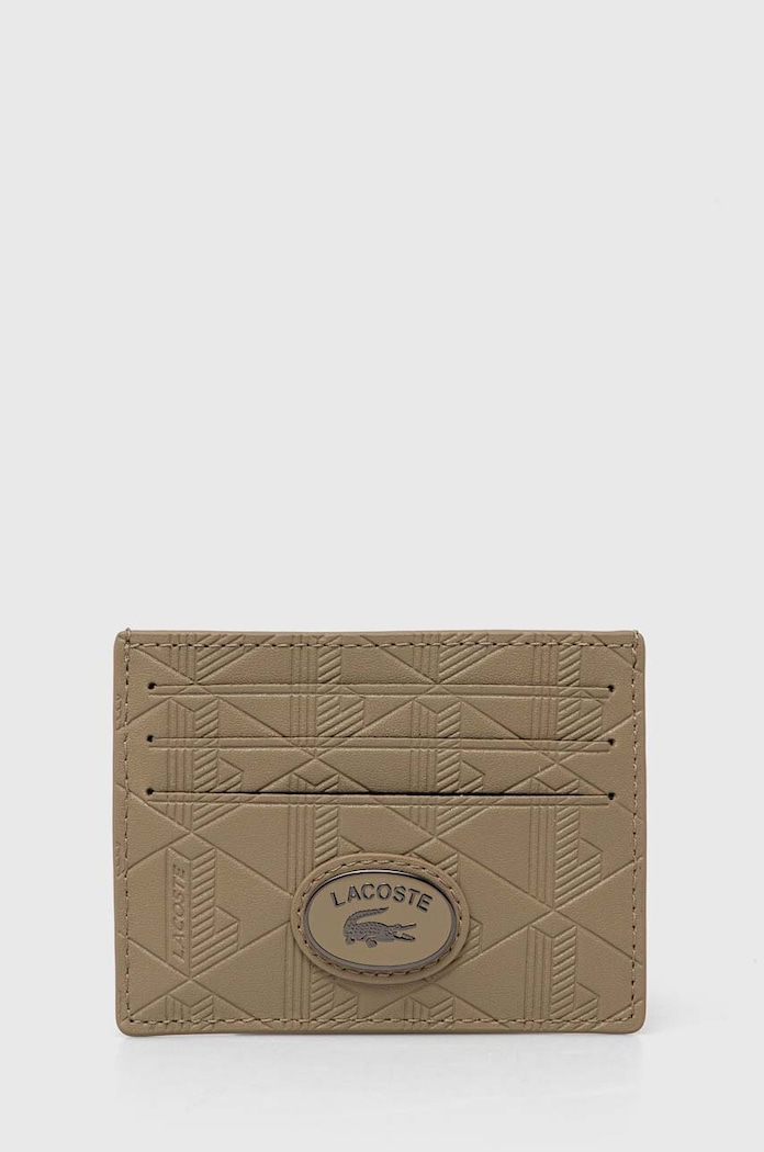 Lacoste card holder husă de card bej NH4397