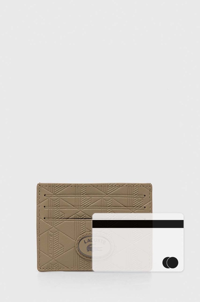 Lacoste card holder bej NH4397
