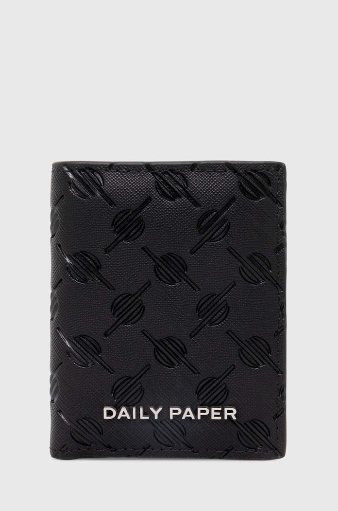 Denarnica Daily Paper Kidis Monogram Wallet Imitacija zrnatega usnja črna 2321157