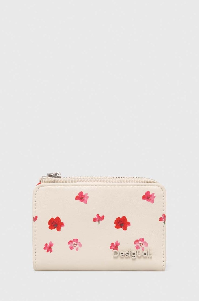 Desigual portfel CIRCA EMMA MINI syntetyczny beżowy 24SAYP21