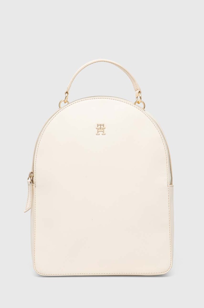 Ruksak Tommy Hilfiger jednofarebný béžová AW0AW15722