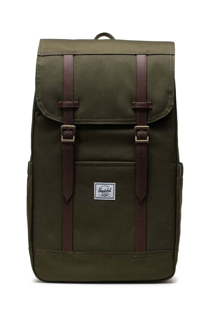 Ruksak Herschel Retreat Backpack jednofarebný zelená 11397.04281.OS