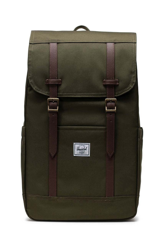 Ruksak Herschel Retreat Backpack jednofarebný zelená 11397.04281.OS