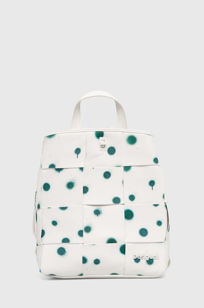 Ruksak Desigual imitácia kože biela 24SAKP13