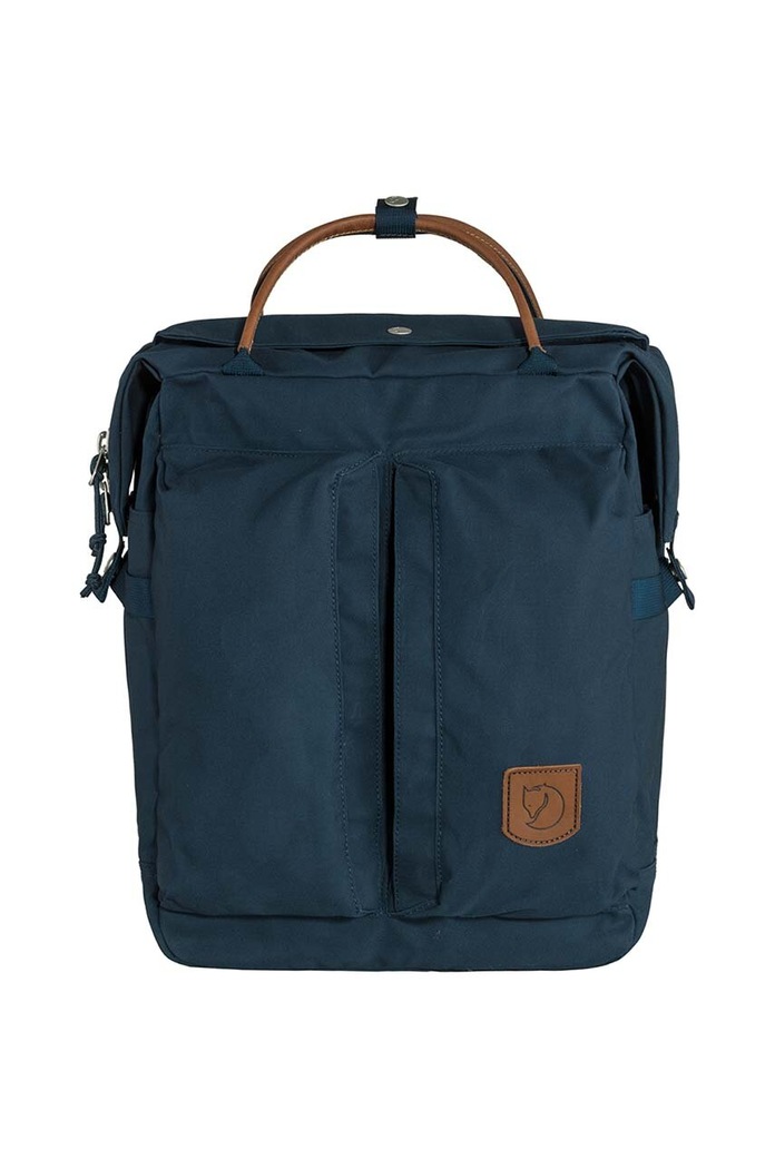 Σακίδιο πλάτης Fjallraven Haulpack No.1 λείο δέρμα σκούρο μπλε F23340.560