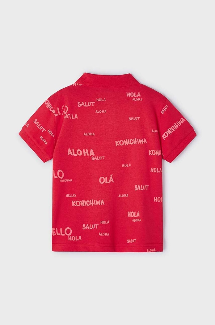 CHLAPEC Dětské polo tričko Mayoral 3107.5F.Mini.PPYH červená