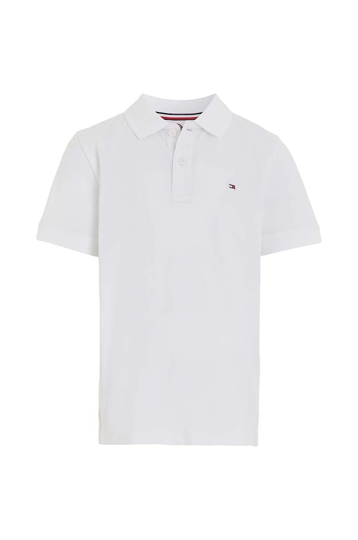 Dětská bavlněná polokošile Tommy Hilfiger KB0KB09103.98.122.PPYH bílá SS24
