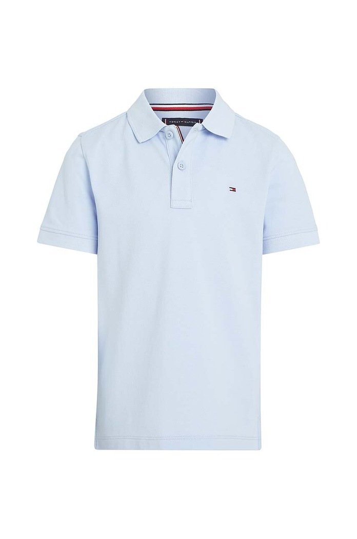 Tommy Hilfiger polo bawełniane dziecięce KB0KB09103.98.122.PPYH niebieski SS26