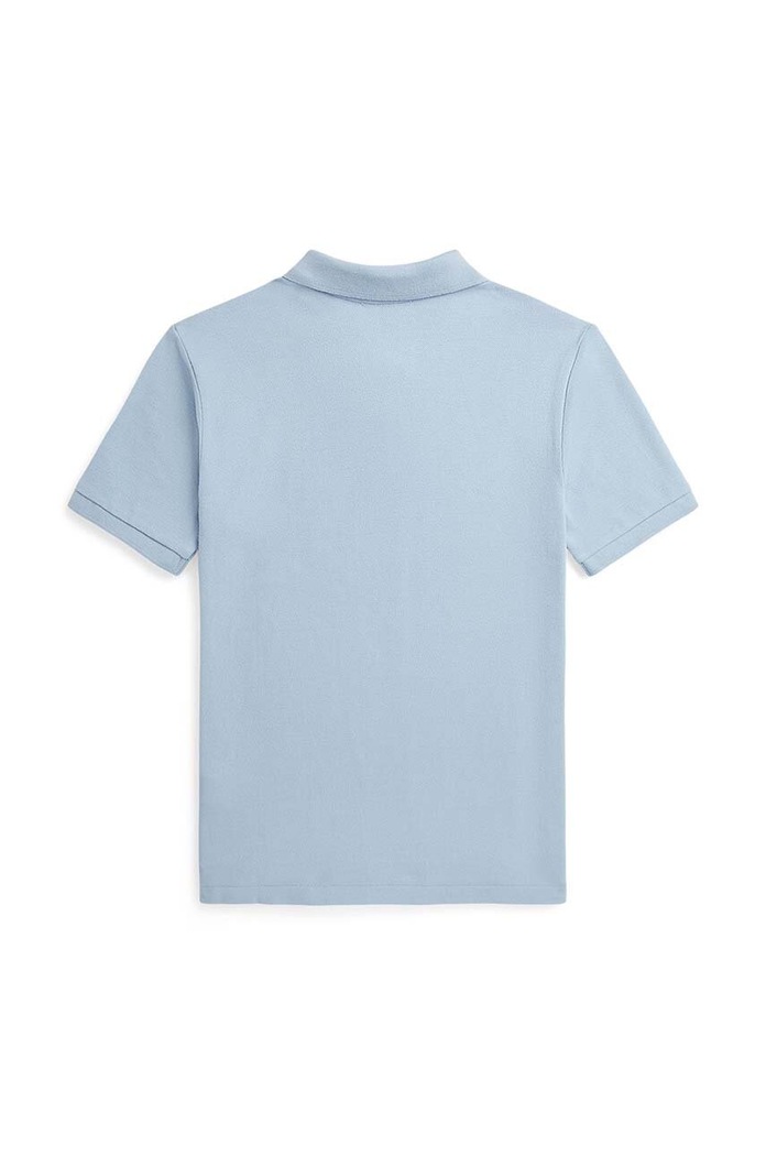 Детска памучна тениска с яка Polo Ralph Lauren 323853788016 син AW24