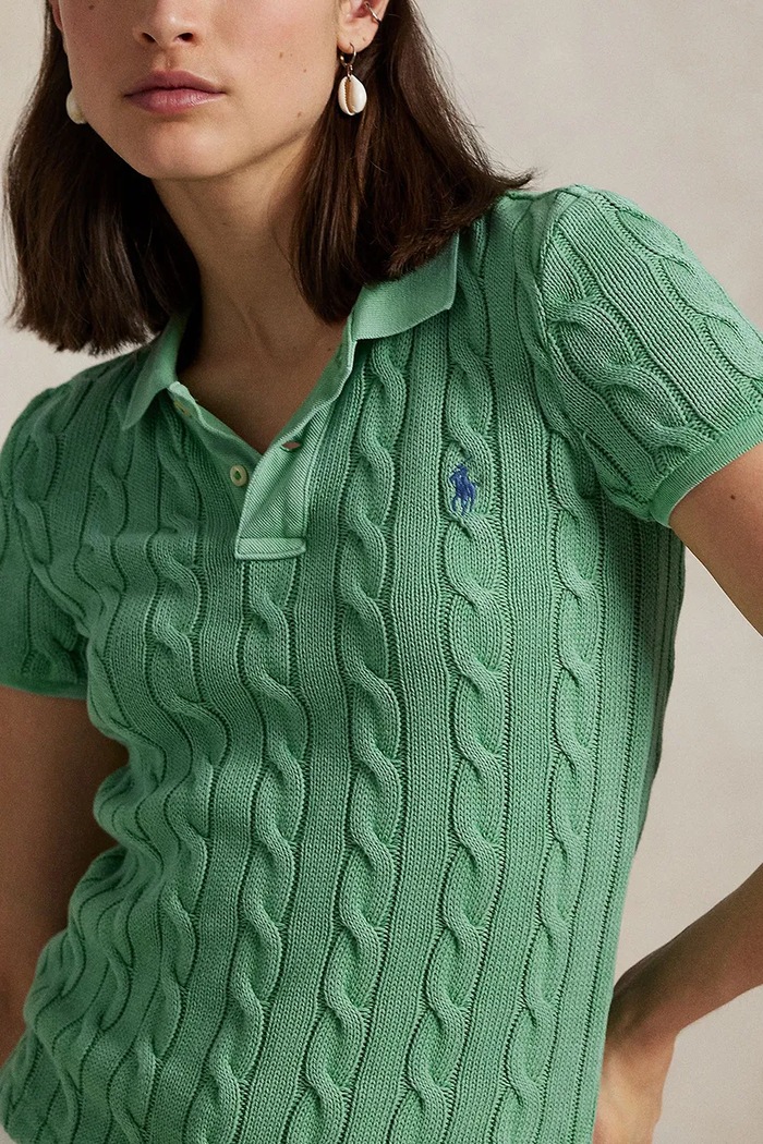 Polo bawełniane Polo Ralph Lauren 211943010 zielony
