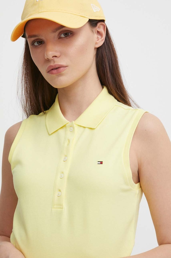 Top Tommy Hilfiger žlutá WW0WW41794
