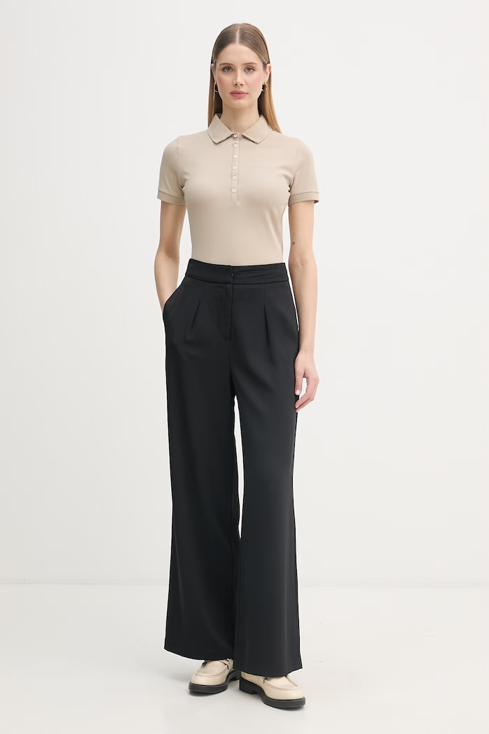 Barbour Polo tričko dámske bavlnené s elastanom LML0634 béžová SS26