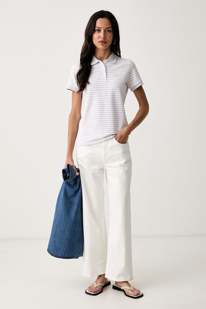 Levi's polo damskie bawełniane z elastanem LEVI'S HM 52599 fioletowy AA00