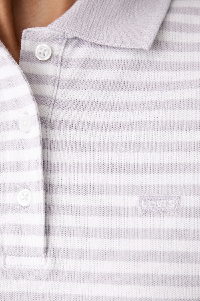 Levi's polo damskie bawełniane z elastanem LEVI'S HM 52599 fioletowy