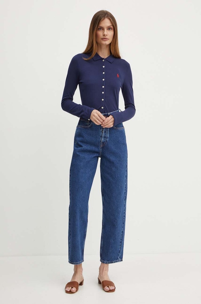 Košile Polo Ralph Lauren 211941176 námořnická modř AW25