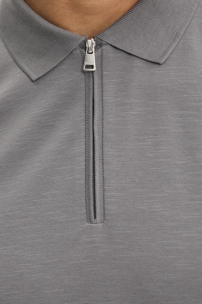 Tricou polo HUGO gri 50496003