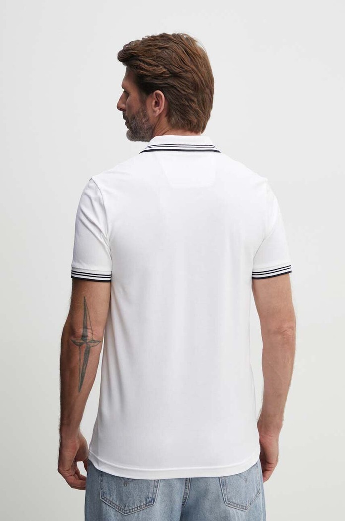 Oblačila BOSS Green polo majica moška z bombažem Paul 50506193 bež