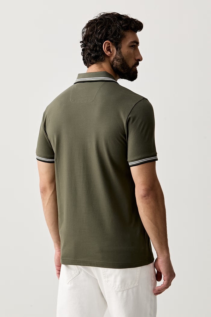 Ρούχα BOSS Green πόλο ανδρικό με βαμβάκι Paul 50506193 πράσινο