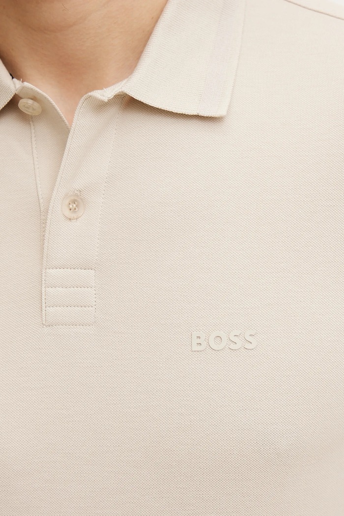BOSS Green polo de bumbac 50507583 bej