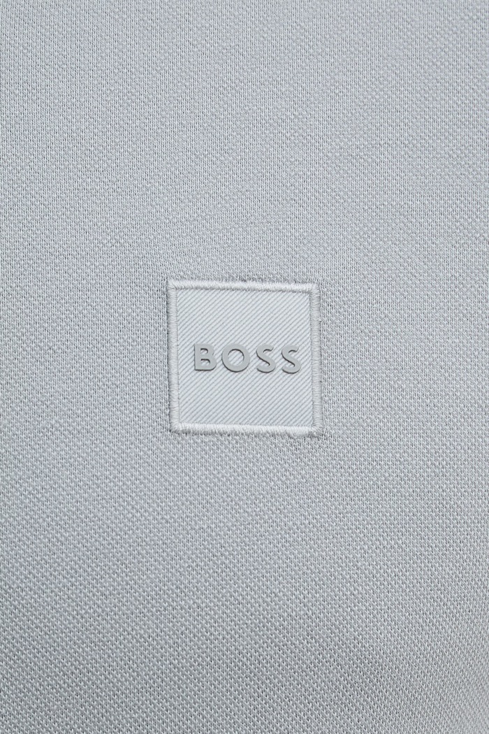 BOSS Orange póló férfi pamut elasztánnal Passenger 50507803 szürke