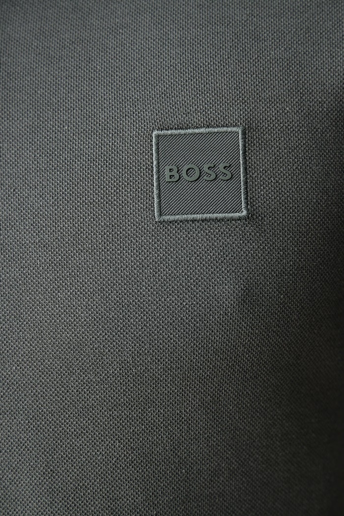 Πόλο ανδρικό βαμβακερό με ελαστάν Passenger BOSS Orange πράσινο 50507803
