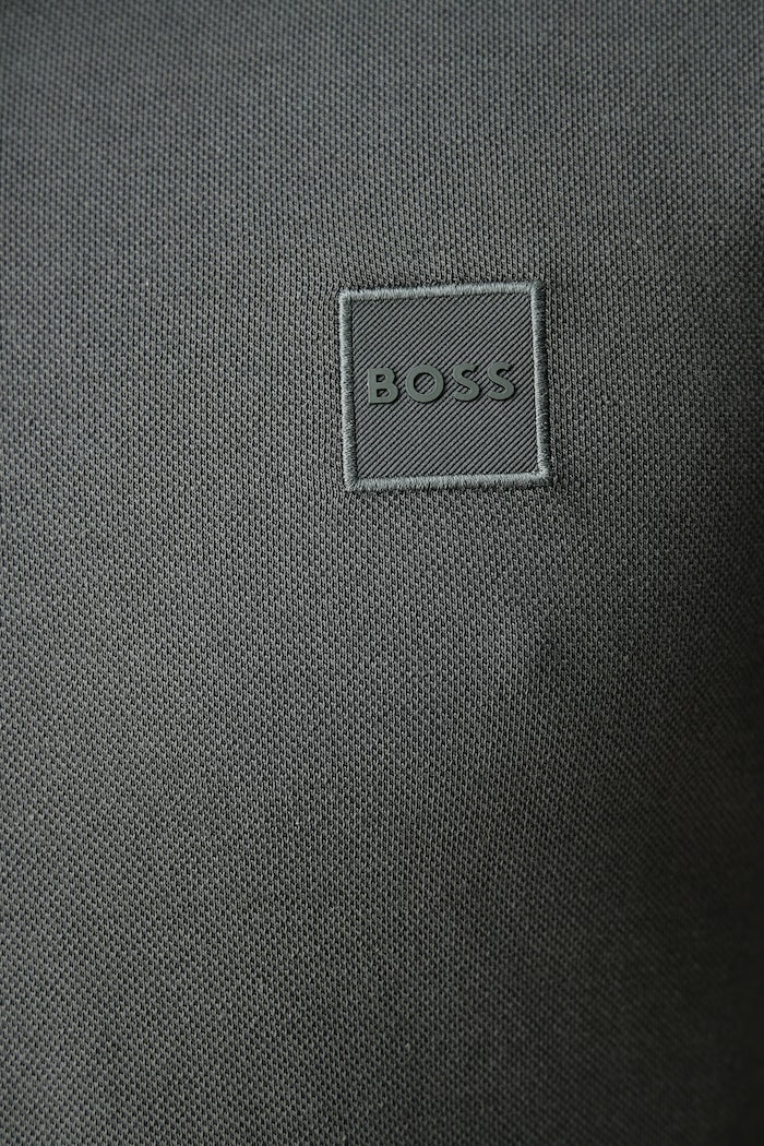 Πόλο ανδρικό βαμβακερό με ελαστάν Passenger BOSS Orange πράσινο 50507803