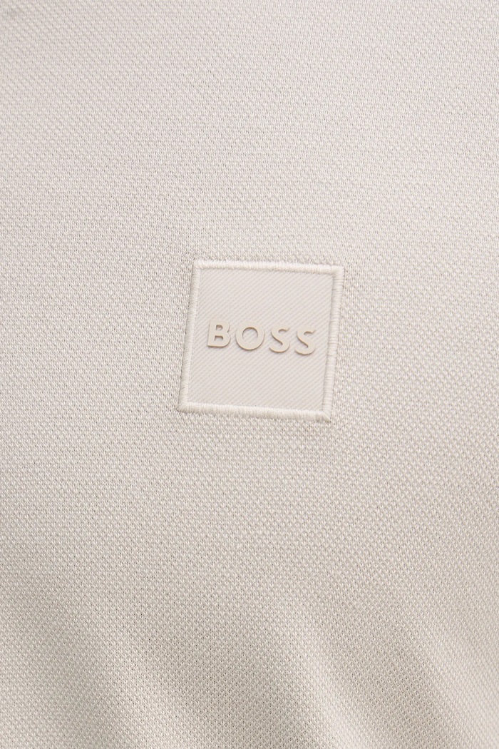 BOSS Orange πόλο Ανδρικό από βαμβάκι με ελαστάν Passenger 50507803 μπεζ