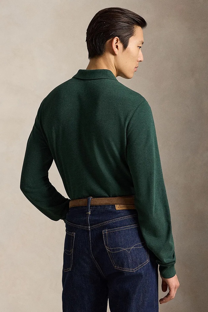 Polo Ralph Lauren Longsleeve bawełniany 710680790 zielony AA00