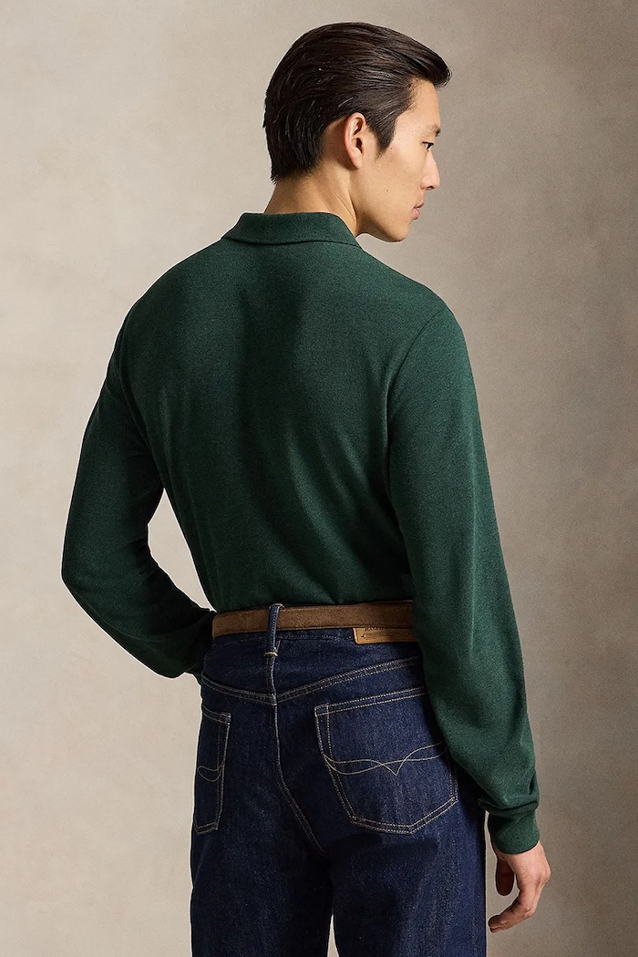 Polo Ralph Lauren Longsleeve bawełniany 710680790 zielony AA00