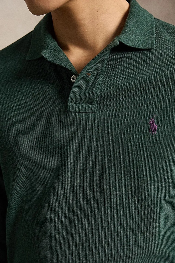 Longsleeve bawełniany Polo Ralph Lauren 710680790 zielony
