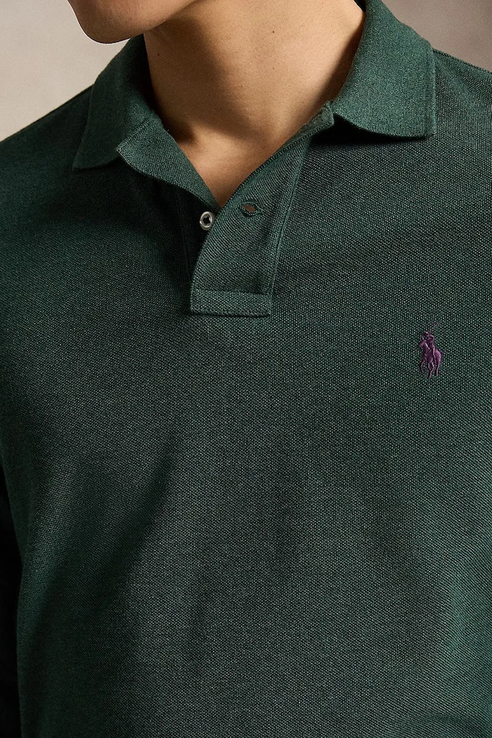 Longsleeve bawełniany Polo Ralph Lauren 710680790 zielony