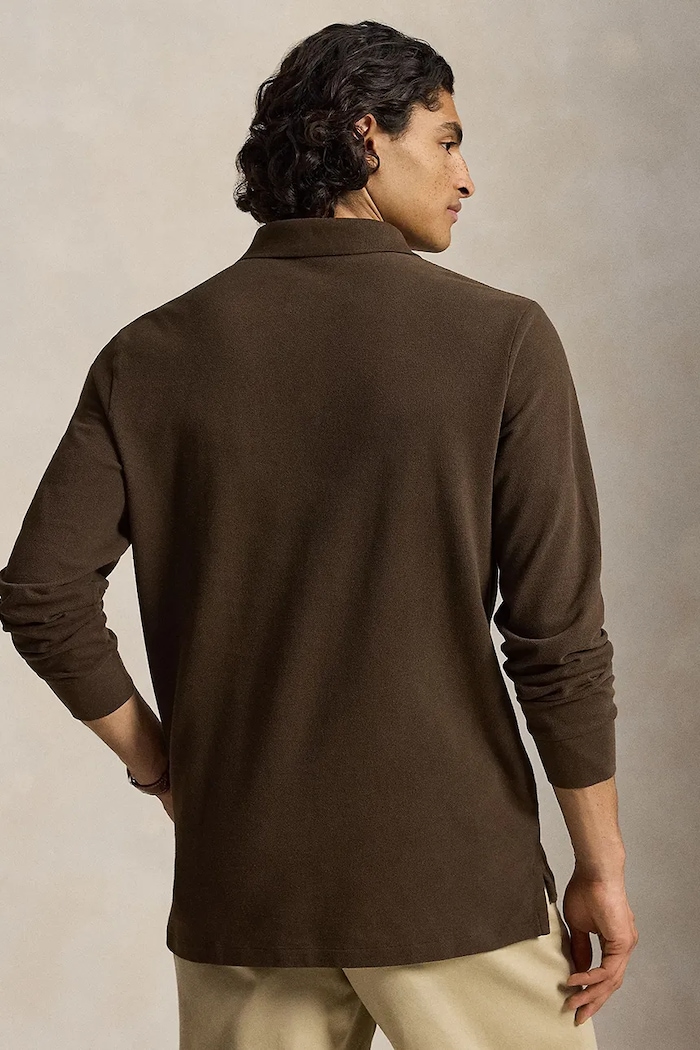 Polo Ralph Lauren Longsleeve bawełniany 710680790 brązowy AA00
