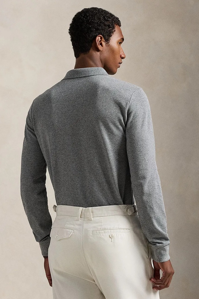 Polo Ralph Lauren Блуза с дълги ръкави от памук 710680790 сив AA00
