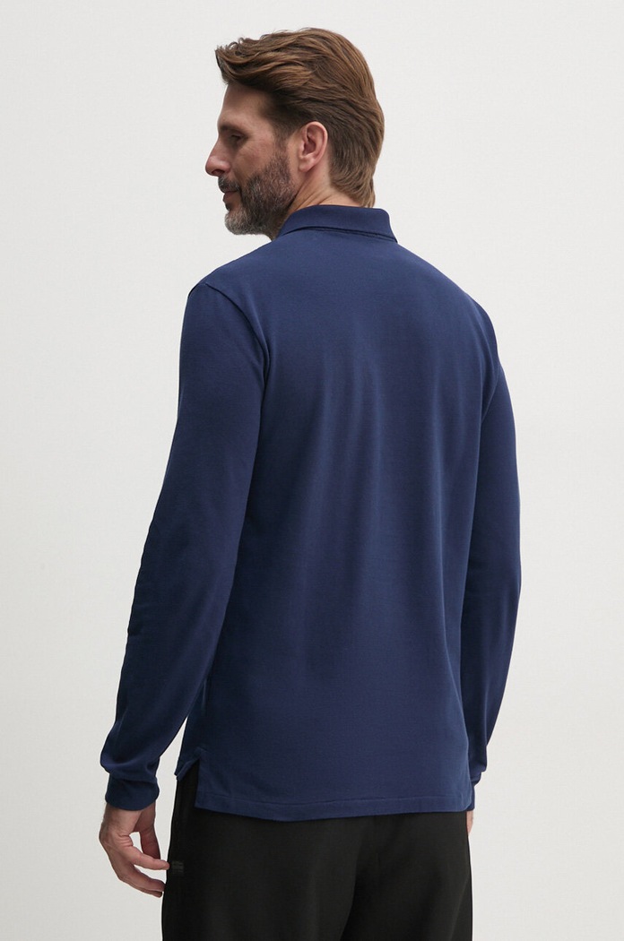 Polo Ralph Lauren longsleeve bawełniany 710680790 niebieski AA00