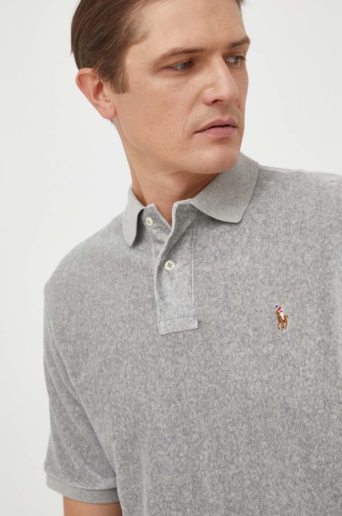 Polo Ralph Lauren polo szary 710909633