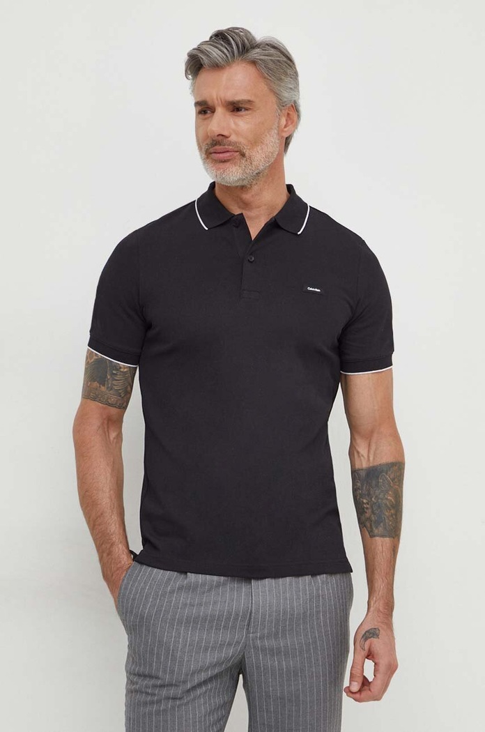 Oblečenie Calvin Klein Polo tričko Calvin Klein K10K112751 čierna