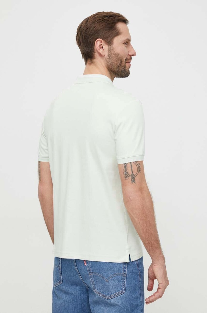 Pamučna polo majica Calvin Klein K10K112754 zelena SS25