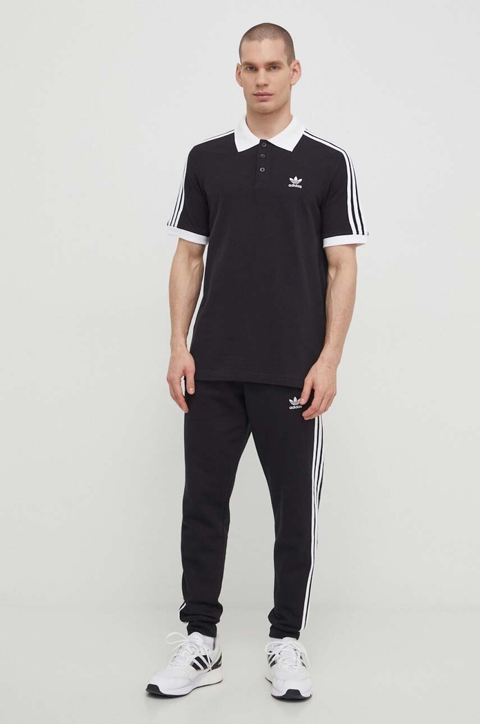 Ruházat adidas Originals pamut póló Adicolor Classics 3-Stripes IL2501 fekete