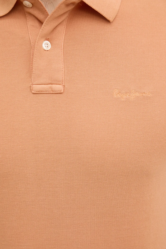Pamučna polo majica Pepe Jeans PM542099 narančasta