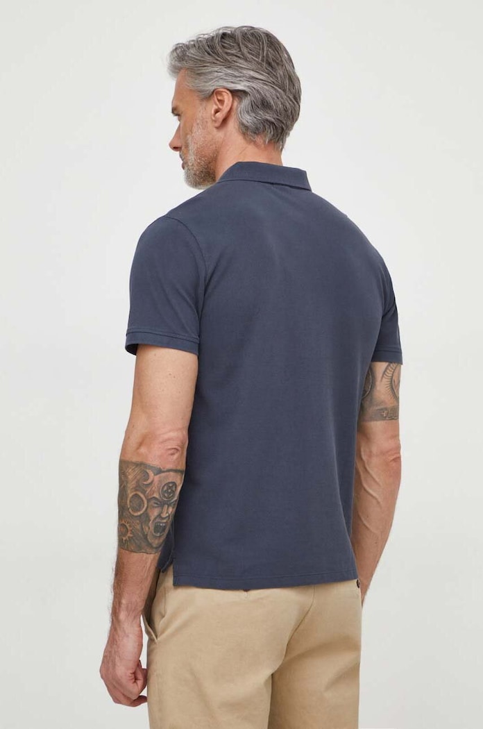 Odjeća Pamučna polo majica Pepe Jeans NEW OLIVER GD PM542099 mornarsko plava