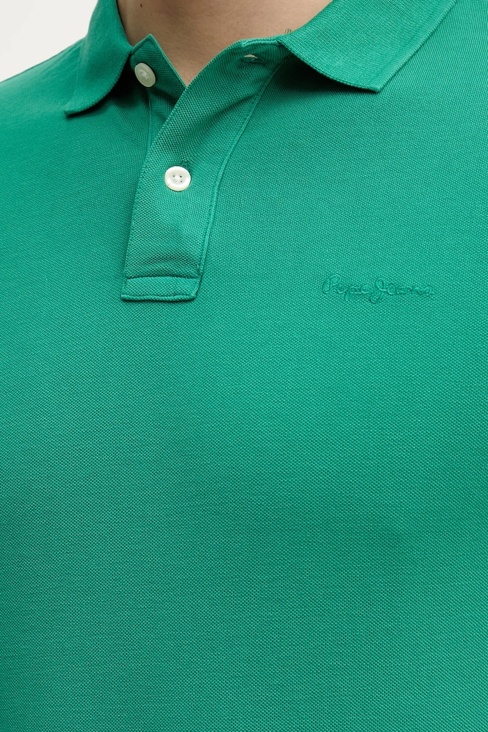 Pamučna polo majica Pepe Jeans zelena PM542099