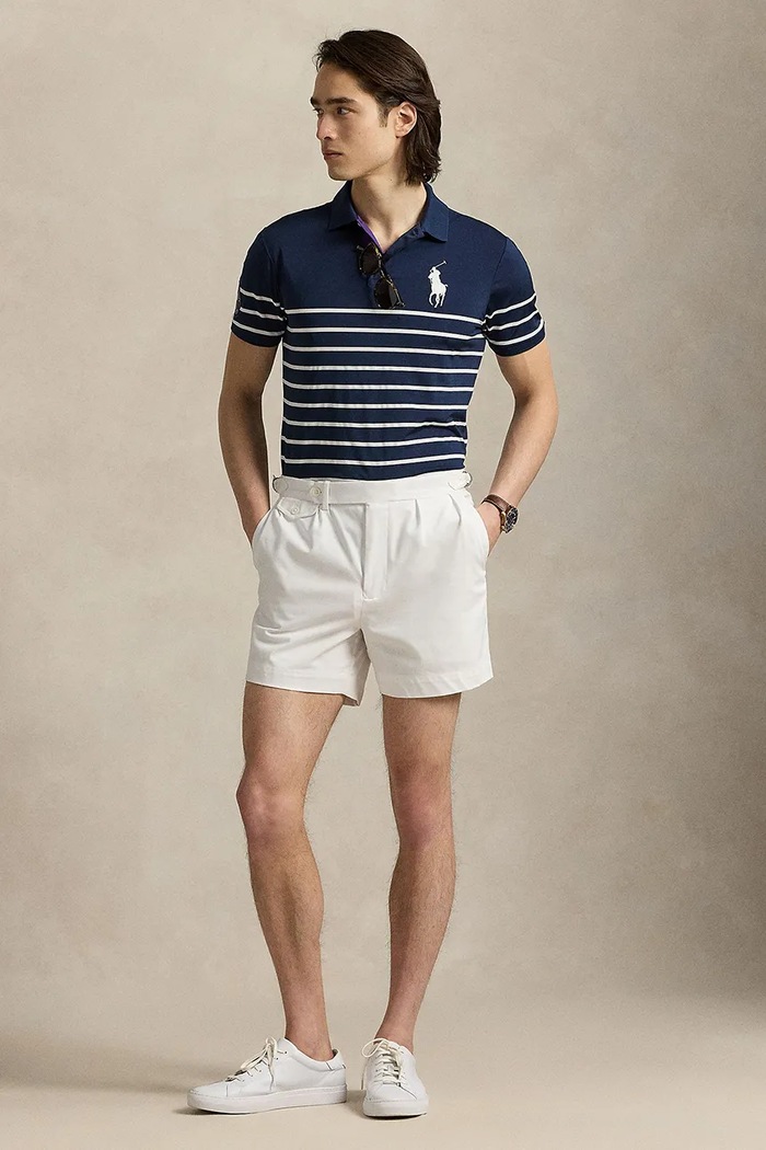 Odzież Polo Ralph Lauren polo Wimbledon Collection 710950178 granatowy