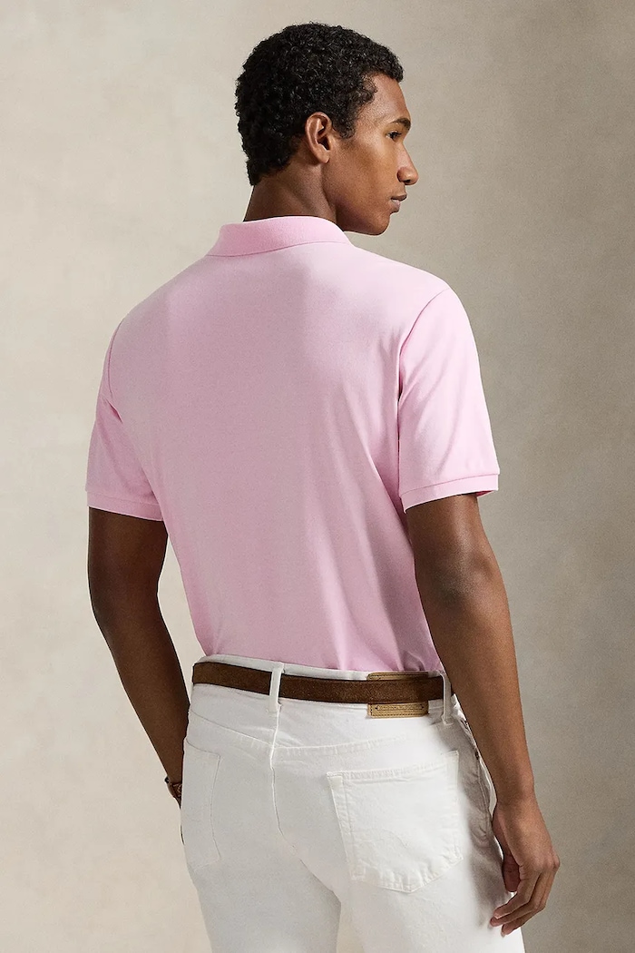 Polo Ralph Lauren polo pentru bărbați din bumbac 710704319 roz SS26