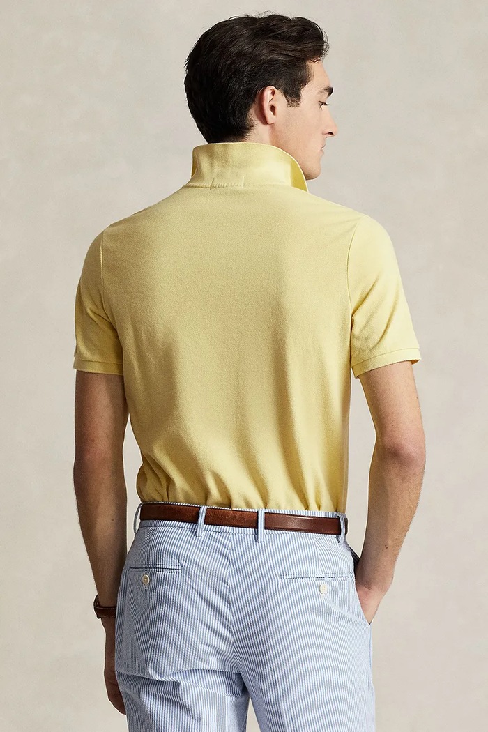 Polo Ralph Lauren polo bawełniane 710936508 żółty SS24