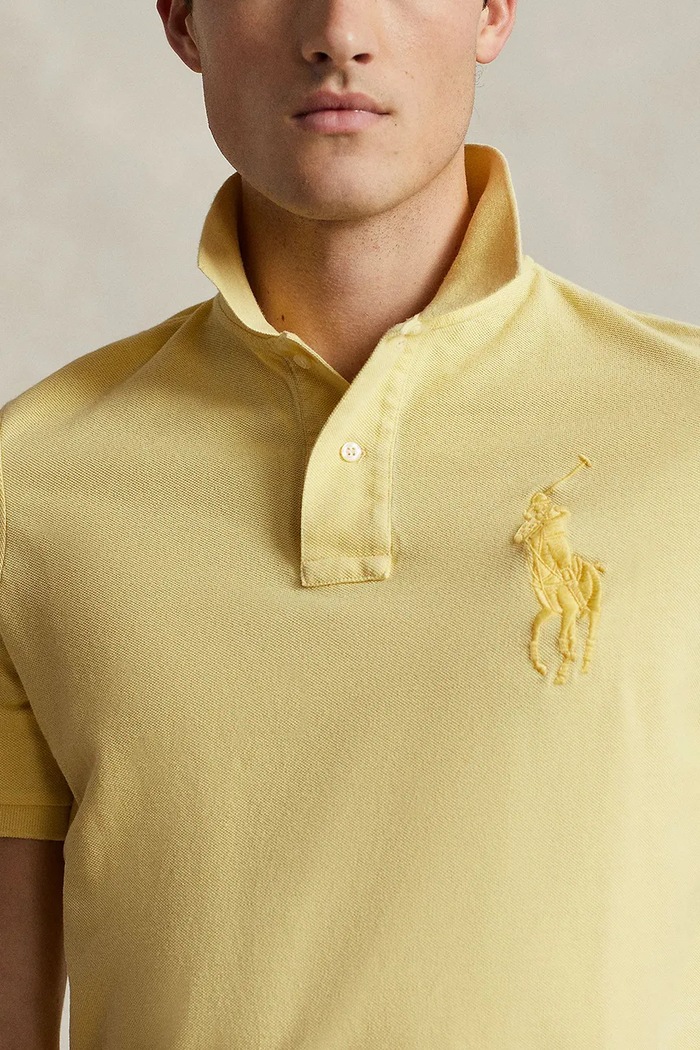 Polo Ralph Lauren polo bawełniane żółty 710936508
