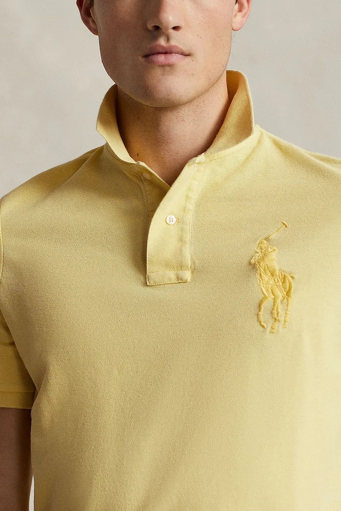 Polo Ralph Lauren polo bawełniane żółty 710936508