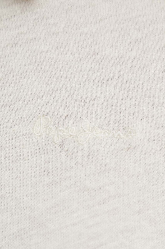 Polo tričko s prímesou ľanu Pepe Jeans HOLLY PM542146 béžová