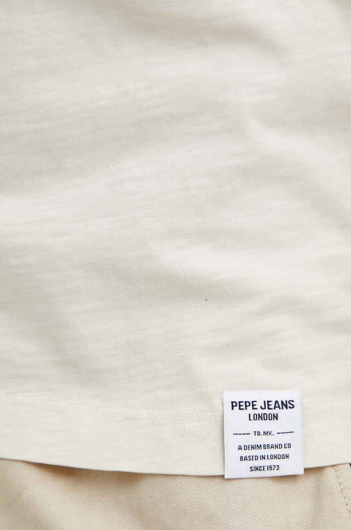 Pepe Jeans polo bawełniane HAZZEL PM542150 beżowy