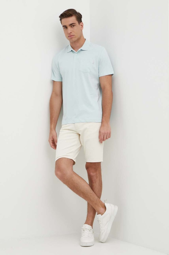 Pepe Jeans polo de bumbac HOLDEN PM542154 albastru SS24