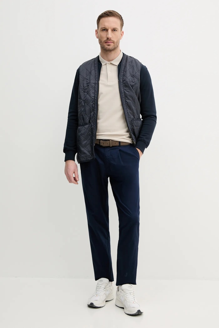 Barbour ESSENTIALS πόλο βαμβακερό ανδρικό MML0358 μπεζ SS26